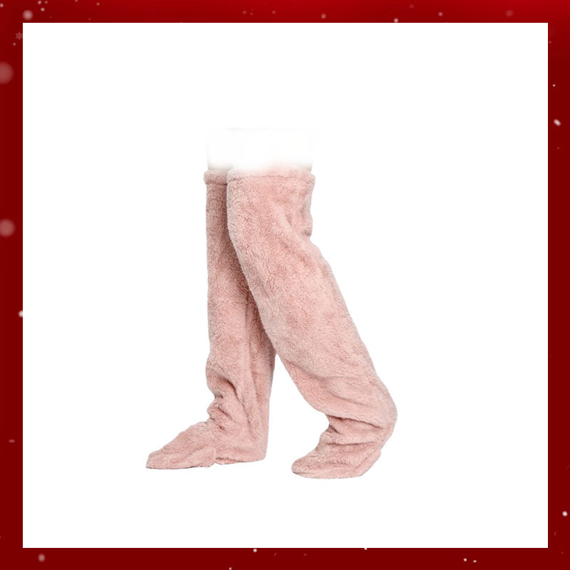 Gåsedun-knestrømper til jul