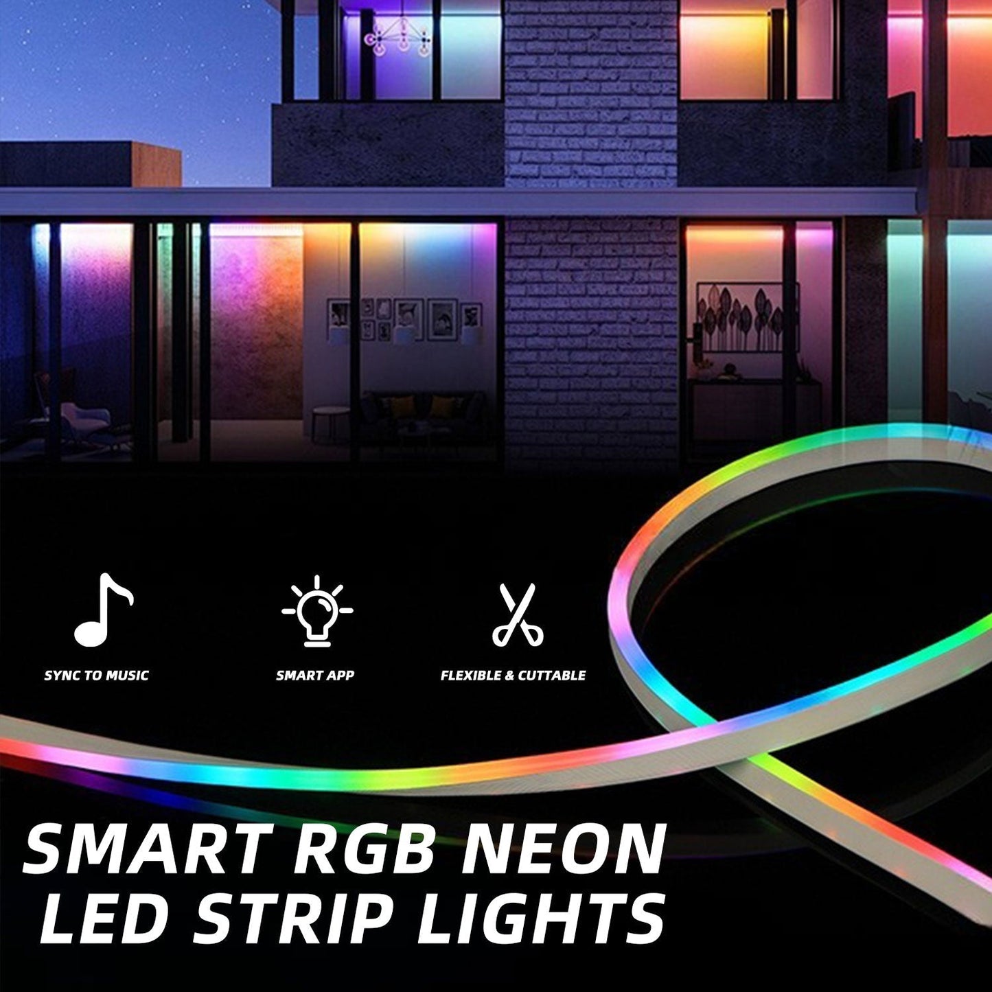 Smart RGB Neon LED-lysbanne