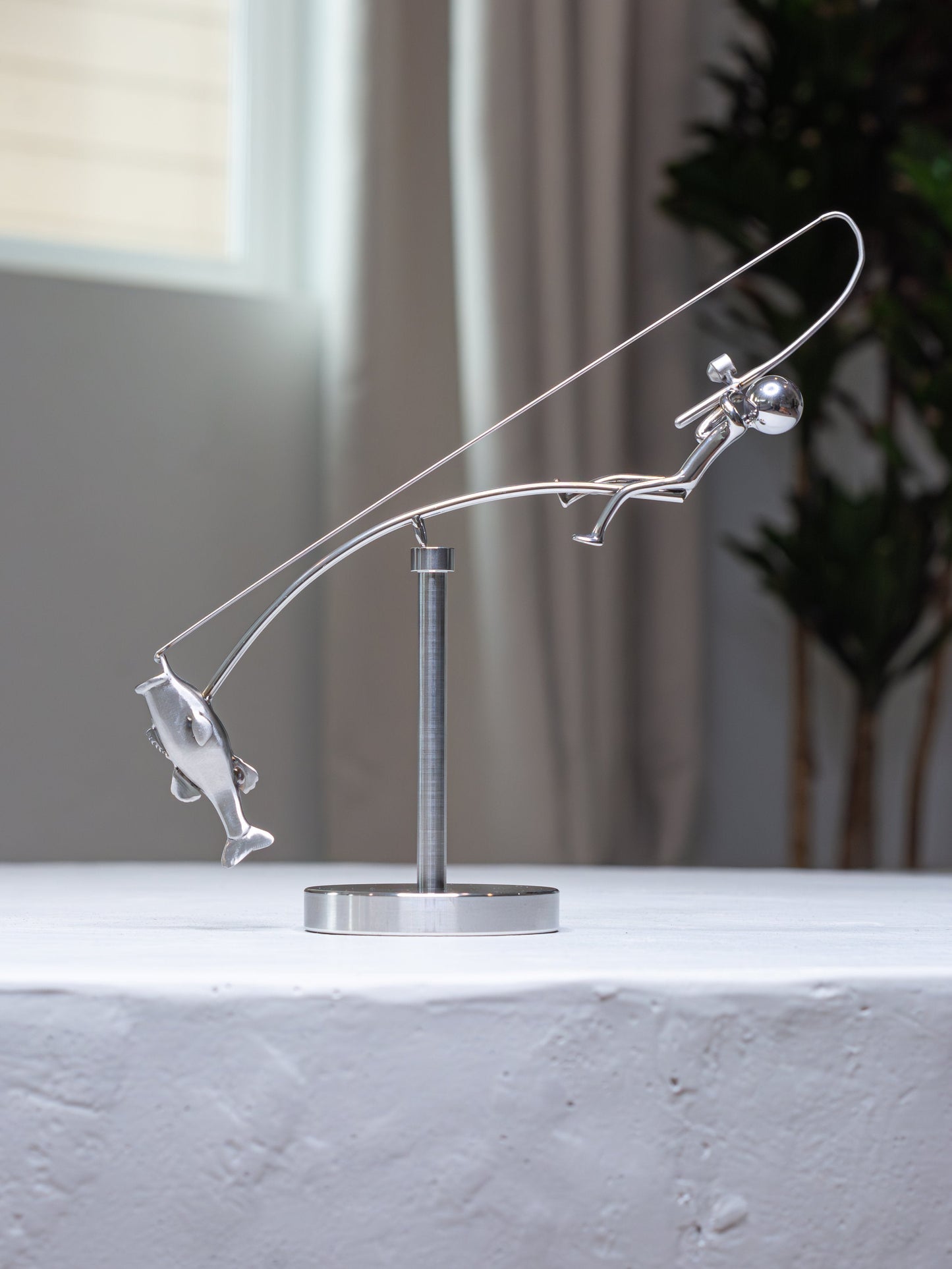 🔥Siste dag 49 % RABATT🎣Skulpturen The Fisherman Balancing