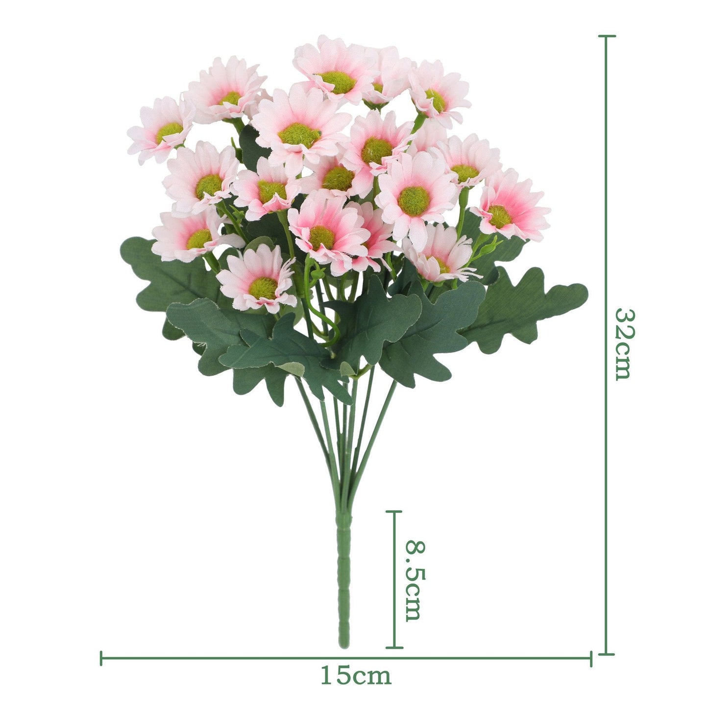 💥 Kunstige utendørsblomster Sunset Mums – UV-bestandige, vanntette, vindtett