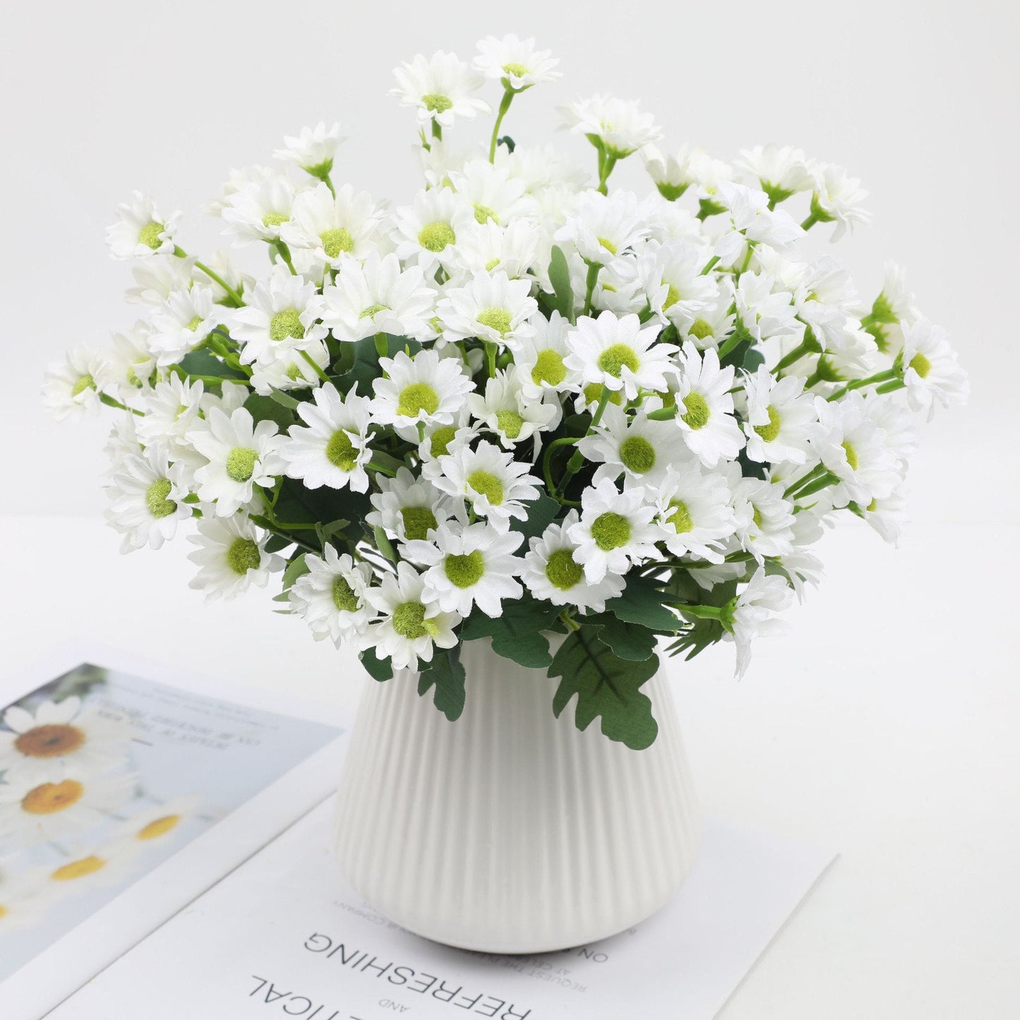 💥 Kunstige utendørsblomster Sunset Mums – UV-bestandige, vanntette, vindtett