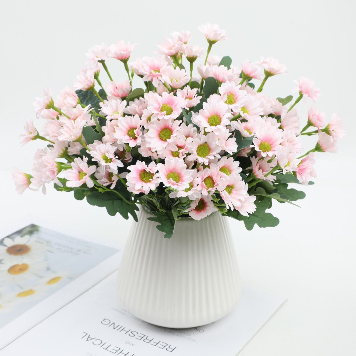 💥 Kunstige utendørsblomster Sunset Mums – UV-bestandige, vanntette, vindtett