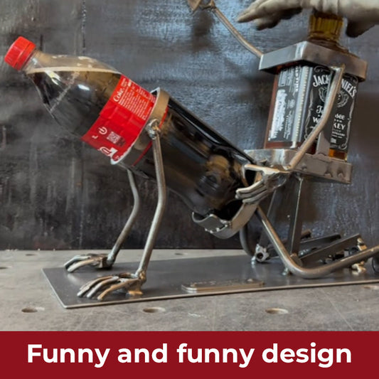 Hodeskalle Cola og vinflaske Stan