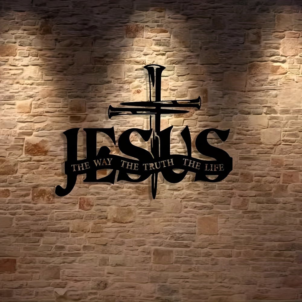 (🎁Siste dag 49% rabatt)🔥Jesus & Cross Design Wall Art - ⌛Limited Handmade Serie