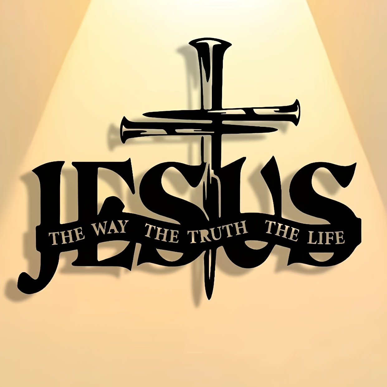 (🎁Siste dag 49% rabatt)🔥Jesus & Cross Design Wall Art - ⌛Limited Handmade Serie
