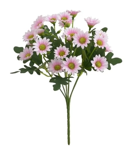 💥 Kunstige utendørsblomster Sunset Mums – UV-bestandige, vanntette, vindtett