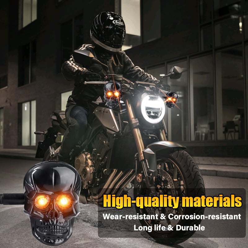 🏍️2025 Halloween-Forhåndssalg💥Hodeskalle Led-Blinklys