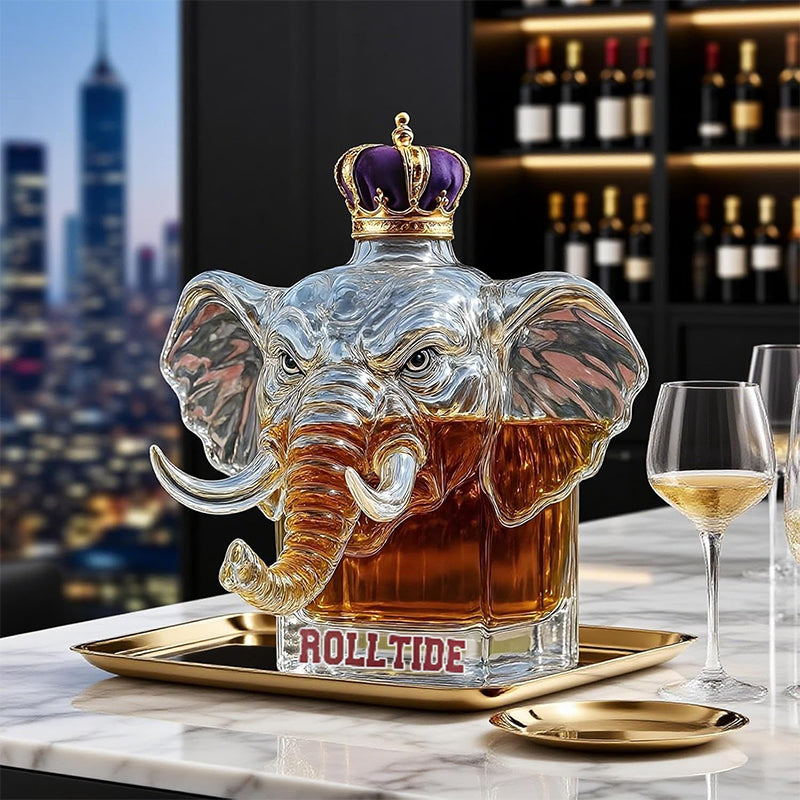 Majestetisk elefant-whiskyflaske