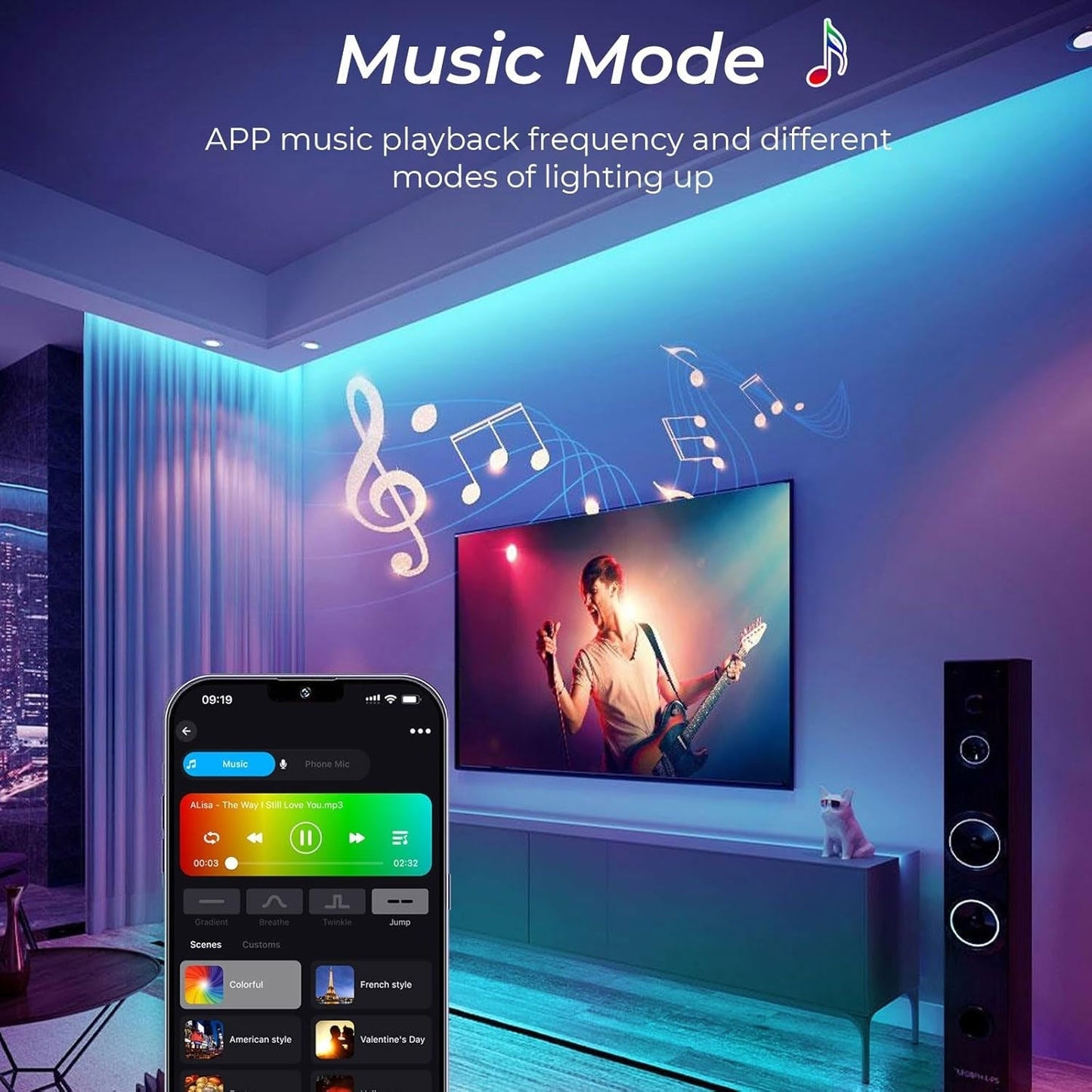Smart RGB Neon LED-lysbanne