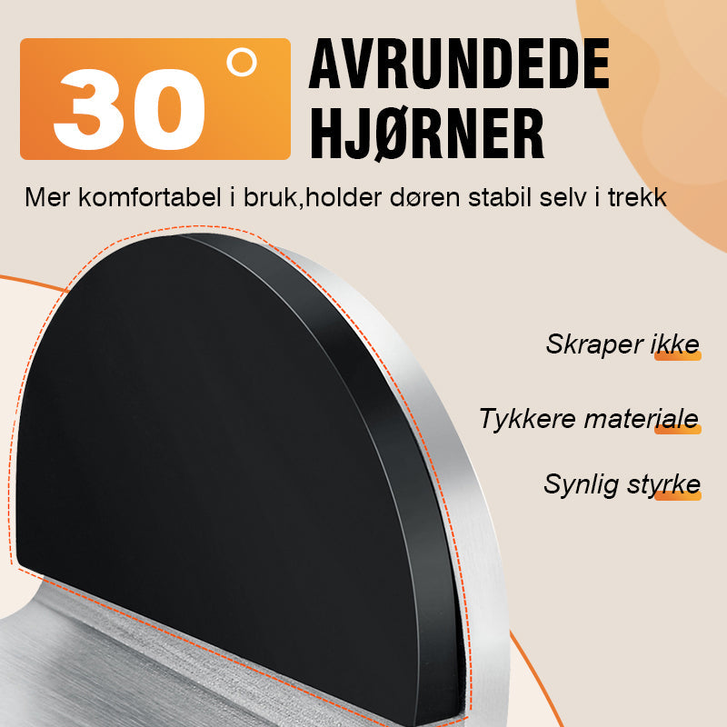 🚪 Begrensningsdørstopp i rustfritt stål
