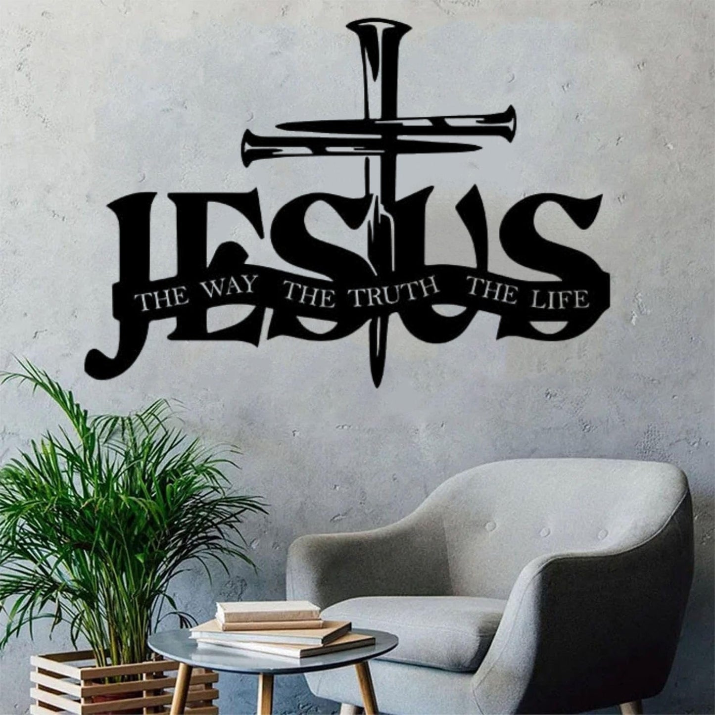(🎁Siste dag 49% rabatt)🔥Jesus & Cross Design Wall Art - ⌛Limited Handmade Serie