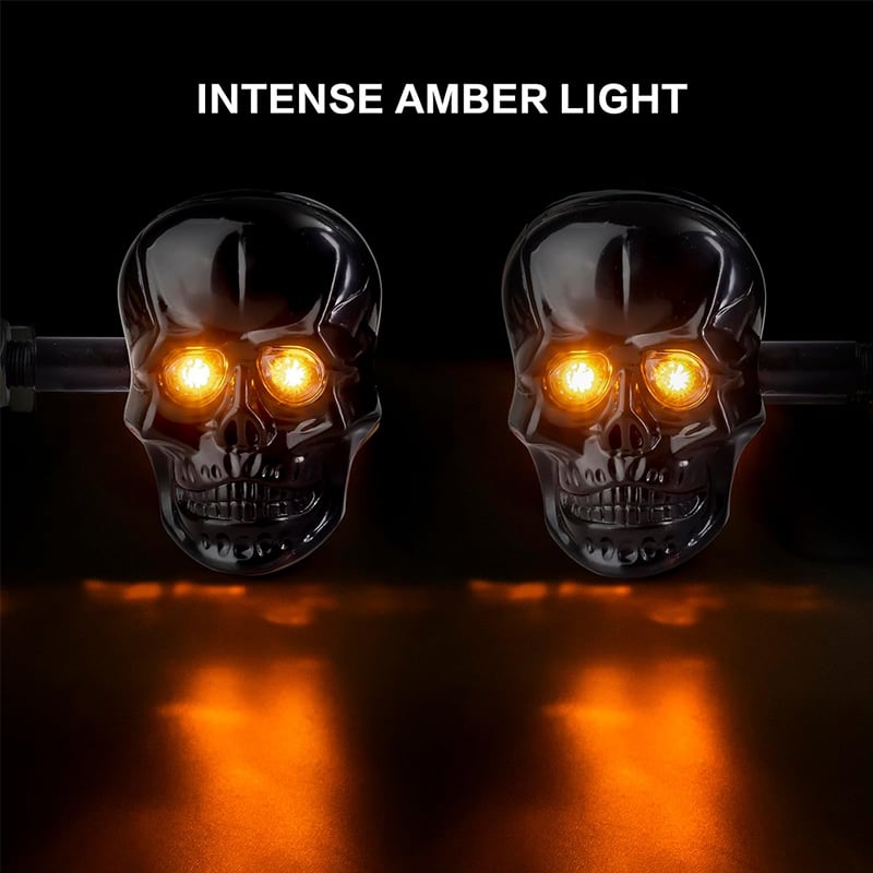 🏍️2025 Halloween-Forhåndssalg💥Hodeskalle Led-Blinklys