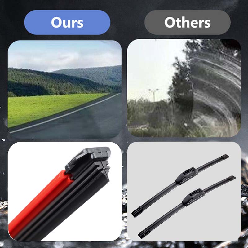 Multifunksjonell, benfri dobbel gummistripe-visker