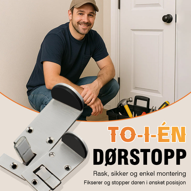 🚪 Begrensningsdørstopp i rustfritt stål