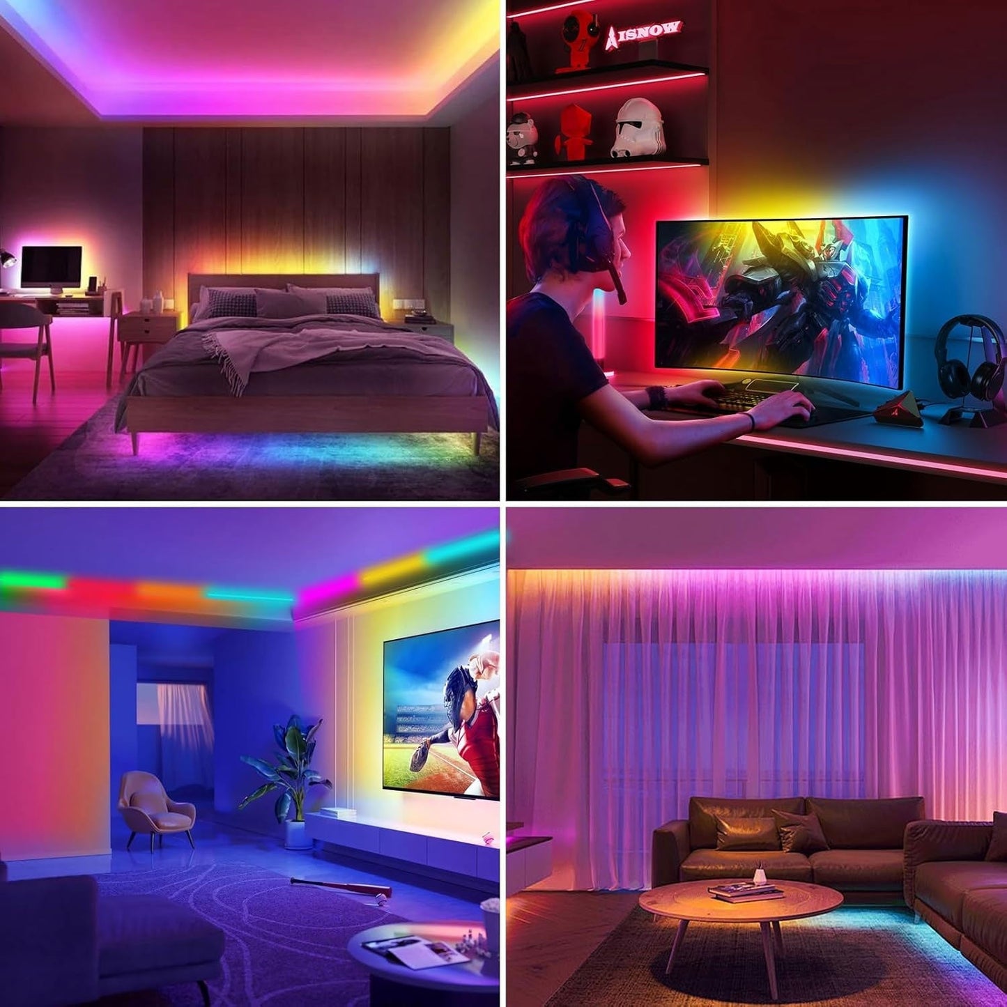 Smart RGB Neon LED-lysbanne
