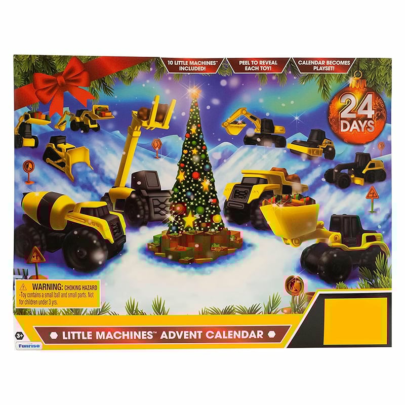 🎄24 dagers nedtellingskalender med lastebiler på vei mot jul