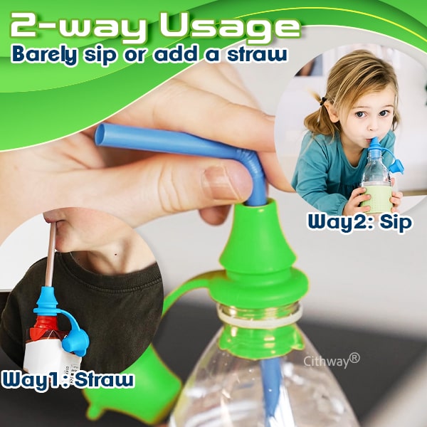 Cithway® Sip-Well Baby Flasketut i silikon (3 stk)