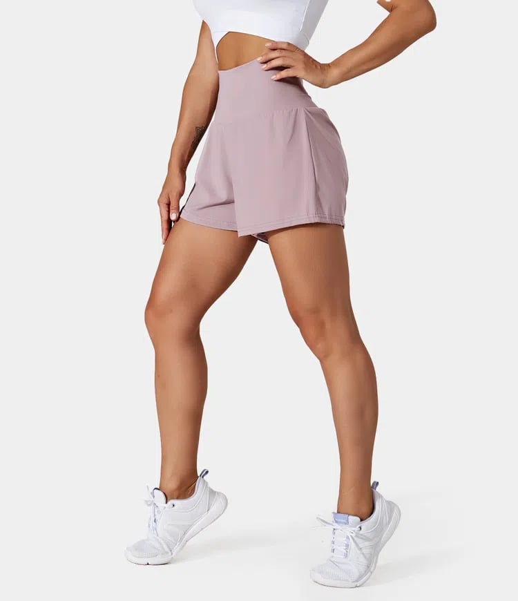 ✨️ 2025 Hot Sale 49% OFF🥰 2-i-1 yogashorts med høy midje og sidelomme
