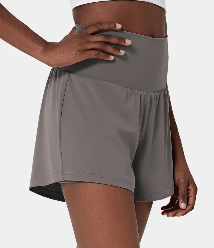 ✨️ 2025 Hot Sale 49% OFF🥰 2-i-1 yogashorts med høy midje og sidelomme