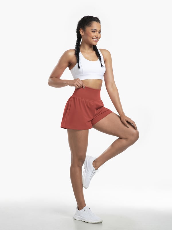 ✨️ 2025 Hot Sale 49% OFF🥰 2-i-1 yogashorts med høy midje og sidelomme