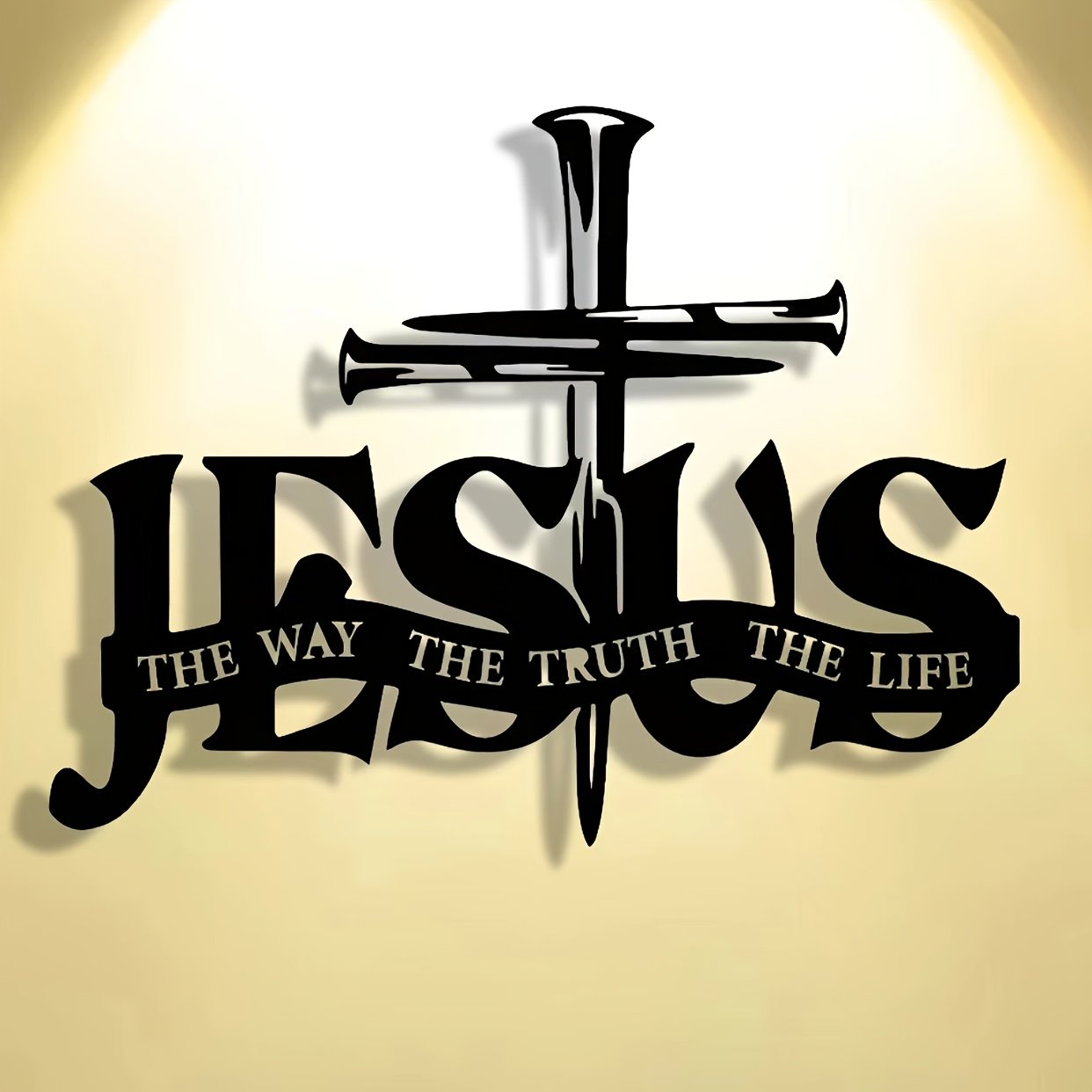 (🎁Siste dag 49% rabatt)🔥Jesus & Cross Design Wall Art - ⌛Limited Handmade Serie