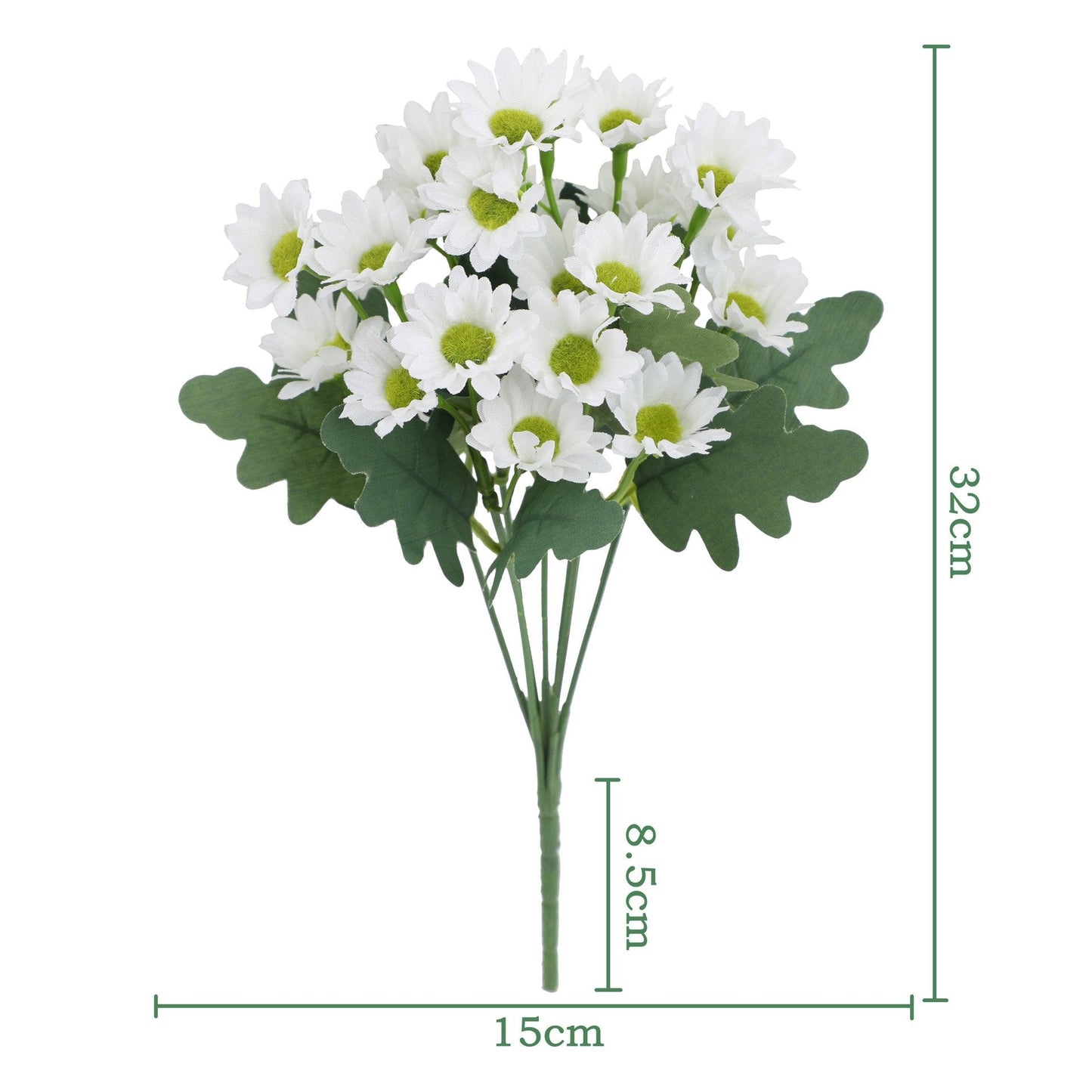 💥 Kunstige utendørsblomster Sunset Mums – UV-bestandige, vanntette, vindtett