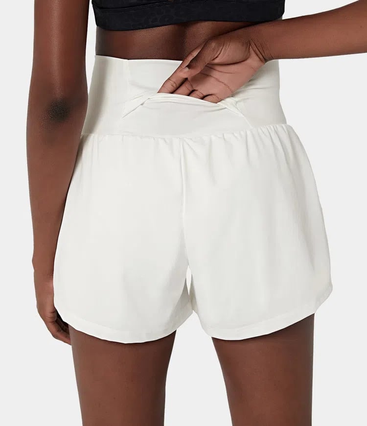 ✨️ 2025 Hot Sale 49% OFF🥰 2-i-1 yogashorts med høy midje og sidelomme