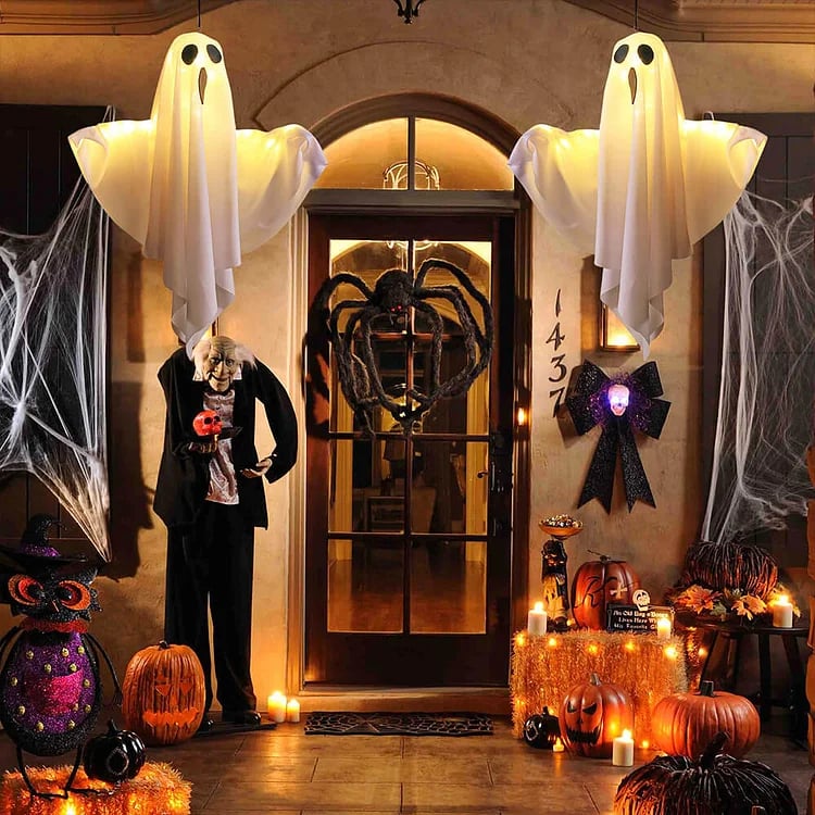👻Halloween-lysende spøkelseskrone🎃