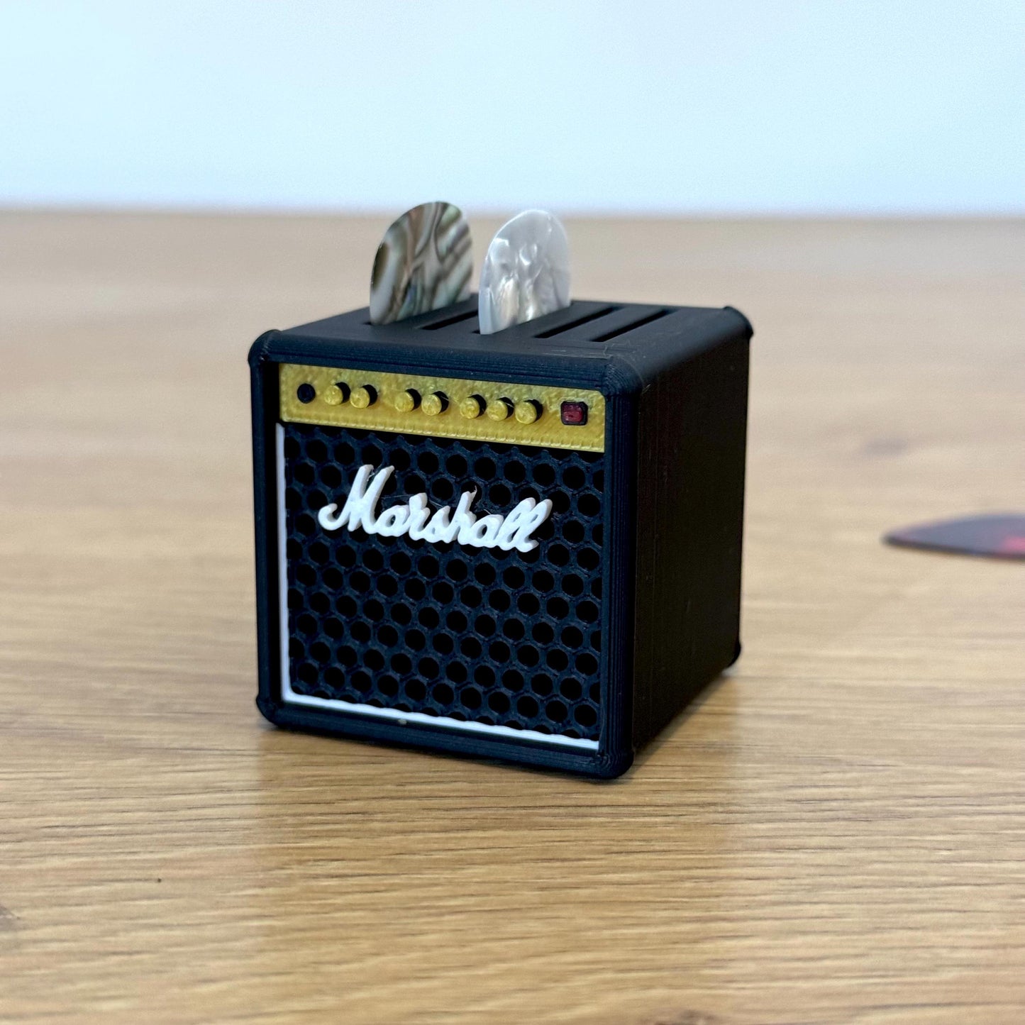 Mini gitarforsterker-plekterholder