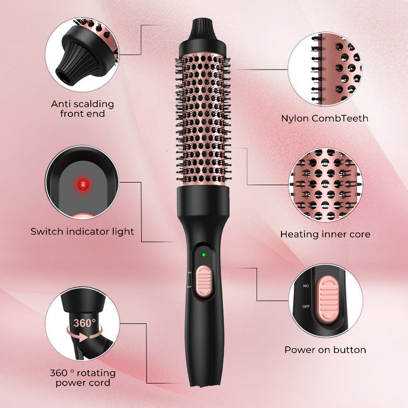 🤩 Begrenset varmt salg 💖🔥3 i 1 termisk børste 32mm krøllejernbørst
