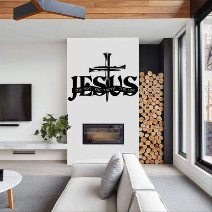 (🎁Siste dag 49% rabatt)🔥Jesus & Cross Design Wall Art - ⌛Limited Handmade Serie