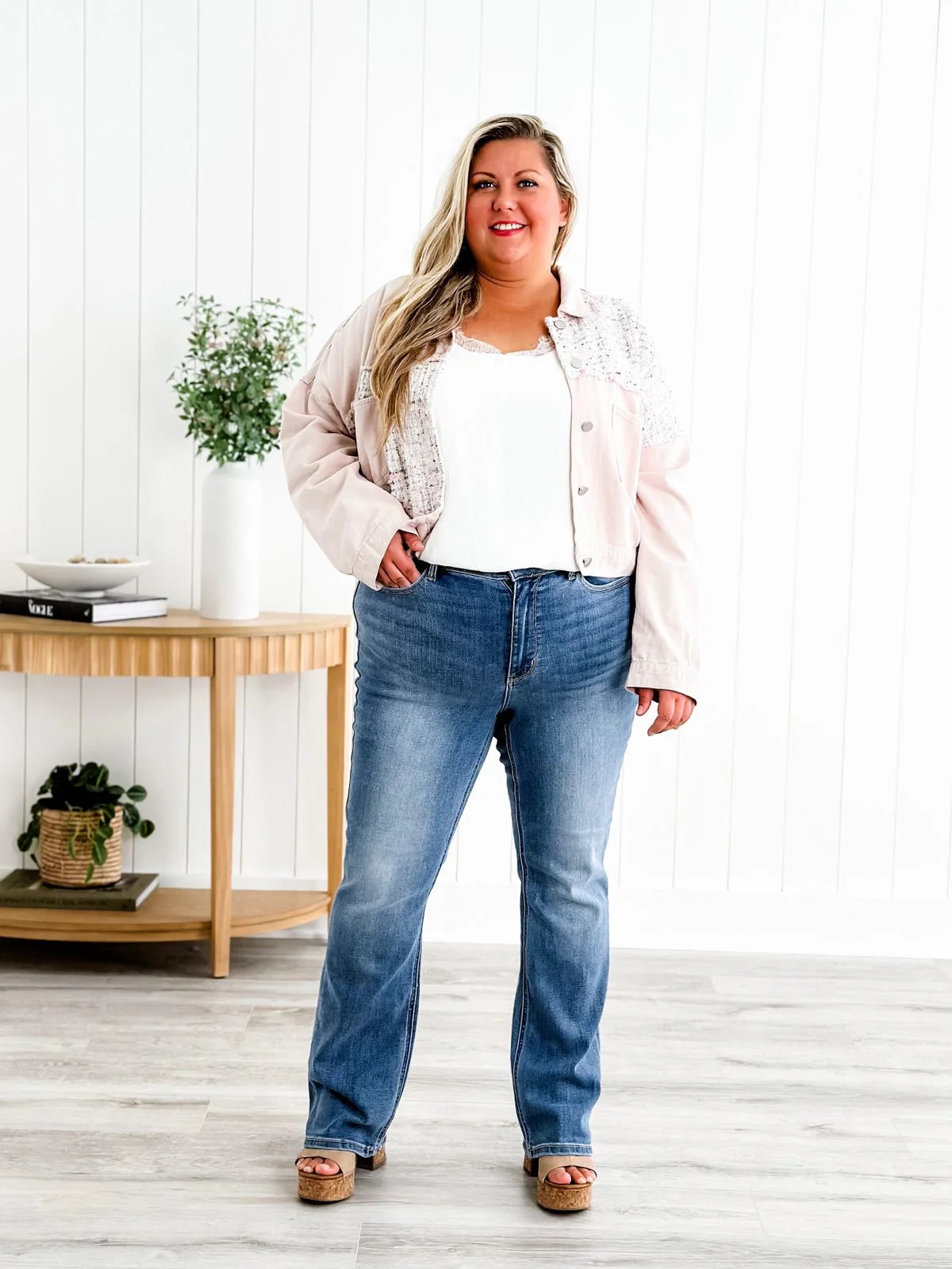 Holy Grail Bootcut-jeans med magekontroll