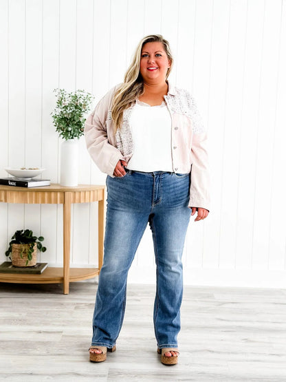 Holy Grail Bootcut-jeans med magekontroll
