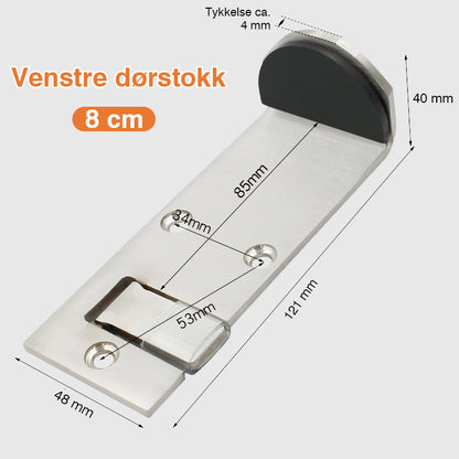 🚪 Begrensningsdørstopp i rustfritt stål