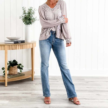 Holy Grail Bootcut-jeans med magekontroll