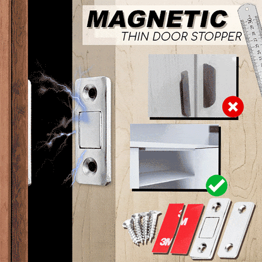 Magnetisk ultratynn skapdørstopper (4 stk)
