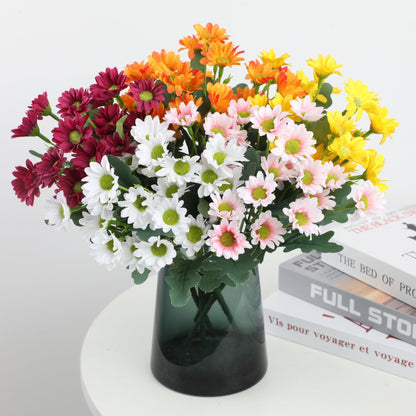💥 Kunstige utendørsblomster Sunset Mums – UV-bestandige, vanntette, vindtett