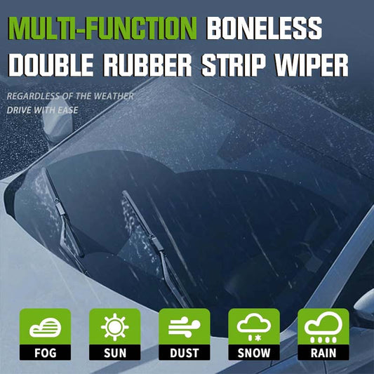 Multifunksjonell, benfri dobbel gummistripe-visker