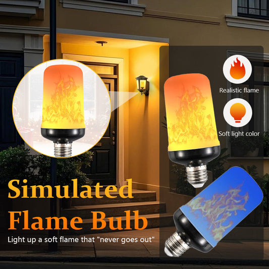 🔥 LED Flame Light Bulb - Bring ild til rommet ditt uten varmen