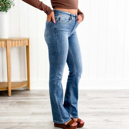 Holy Grail Bootcut-jeans med magekontroll