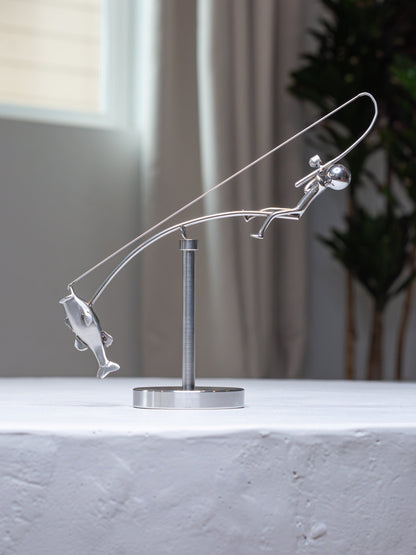 🔥Siste dag 49 % RABATT🎣Skulpturen The Fisherman Balancing