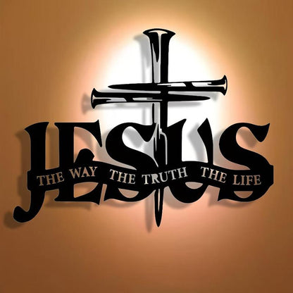 (🎁Siste dag 49% rabatt)🔥Jesus & Cross Design Wall Art - ⌛Limited Handmade Serie