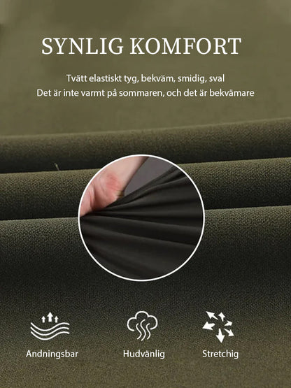Bukser med høy strikk og flere lomme