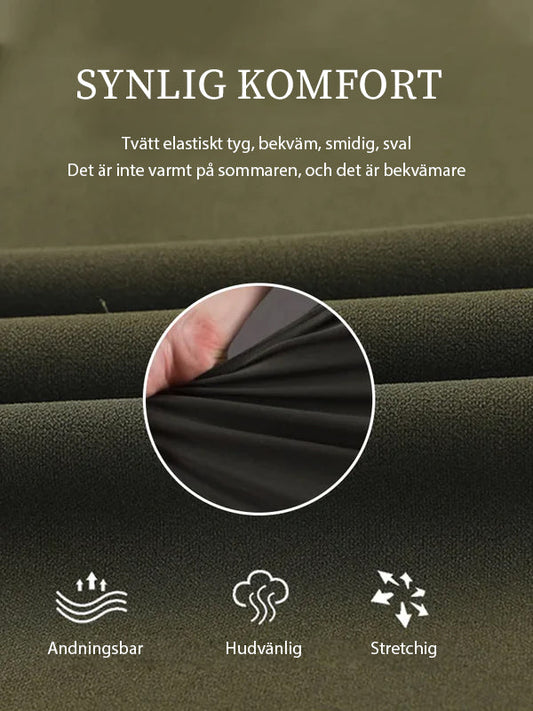 Bukser med høy strikk og flere lomme