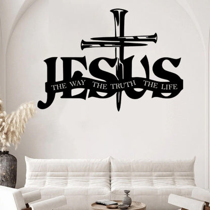 (🎁Siste dag 49% rabatt)🔥Jesus & Cross Design Wall Art - ⌛Limited Handmade Serie