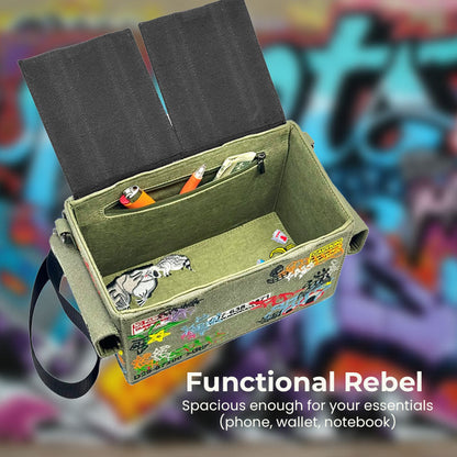Urban Rebel Graffiti-skulderveske 🎨🔥