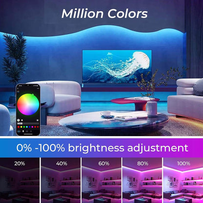 Smart RGB Neon LED-lysbanne