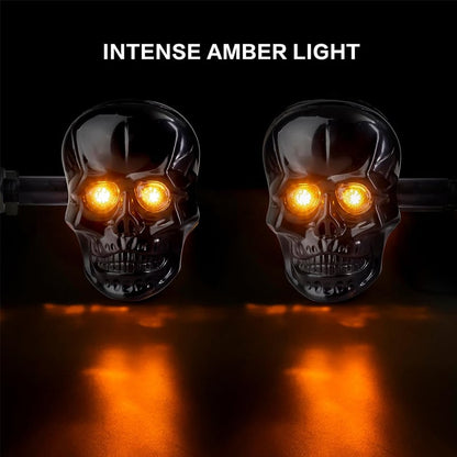 🏍️2025 Halloween-Forhåndssalg💥Hodeskalle Led-Blinklys
