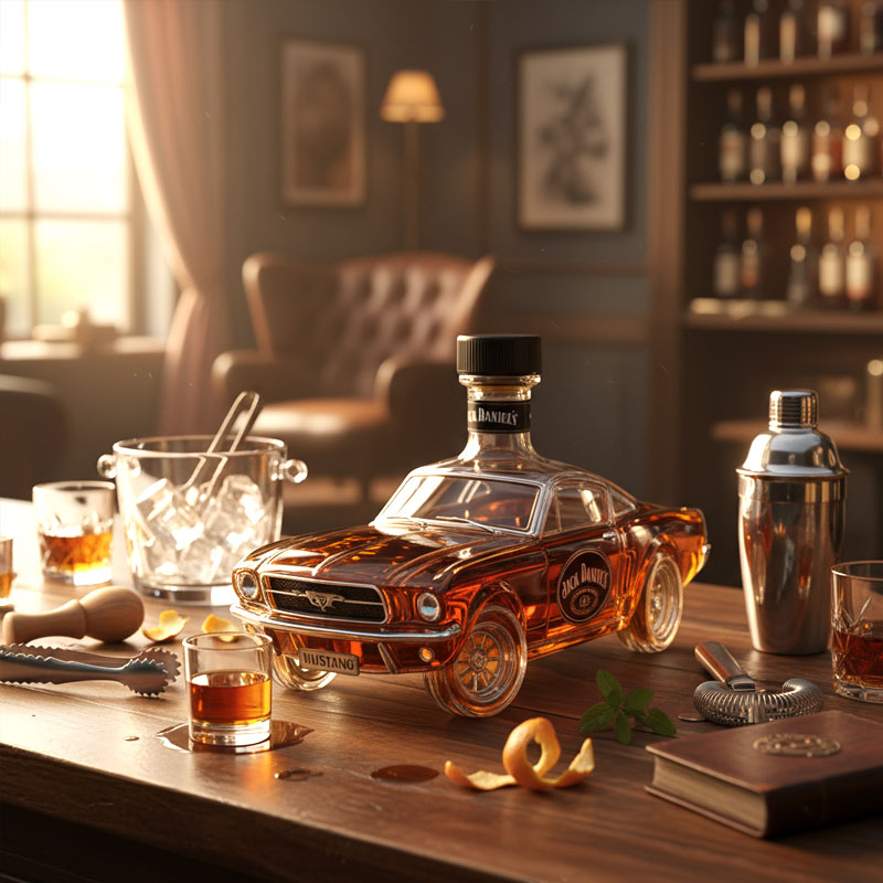 Bronco Whiskyflaske