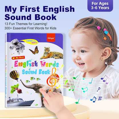 Engelsk lesebok/My First English Toy Sounds - 470+ ord, 21 temaer og morsomme ordspill! Perfekt språkleke for barn! 🇬🇧